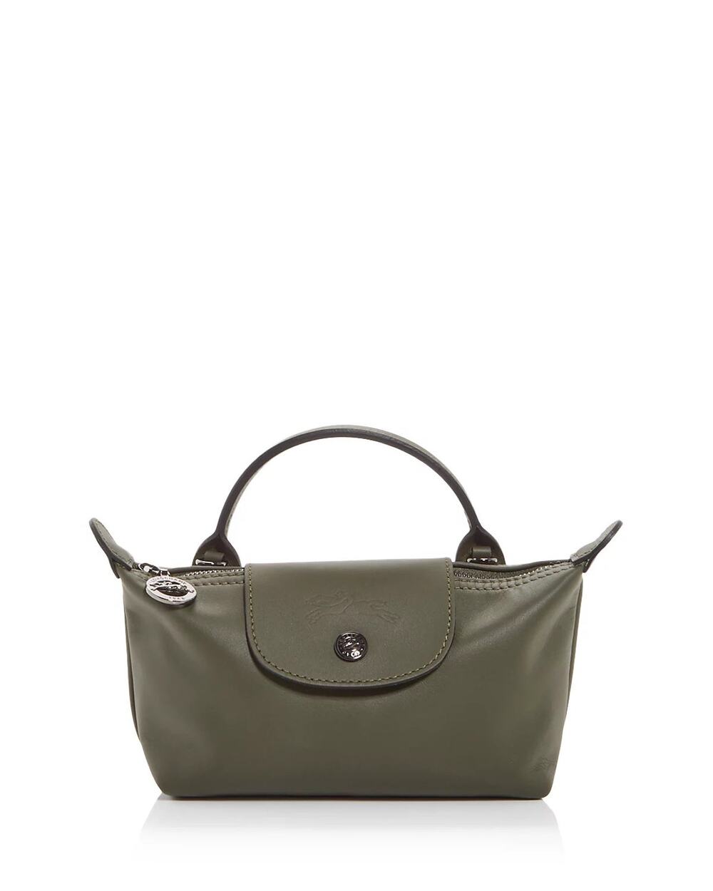 Longchamp Le Pliage Xtra XS Leather Mini Crossbody Pouch - Fir